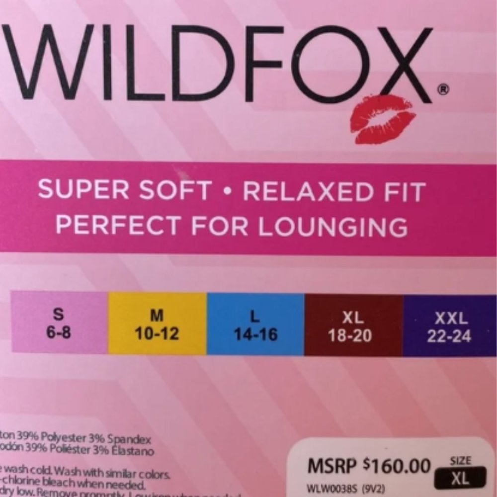 Wildfox Relaxed Color Block Ladies Lounge Set - Picture 14 of 15